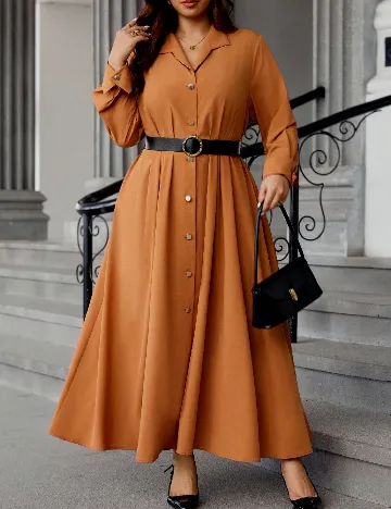 Rochie lunga SHEIN CURVE, portocaliu