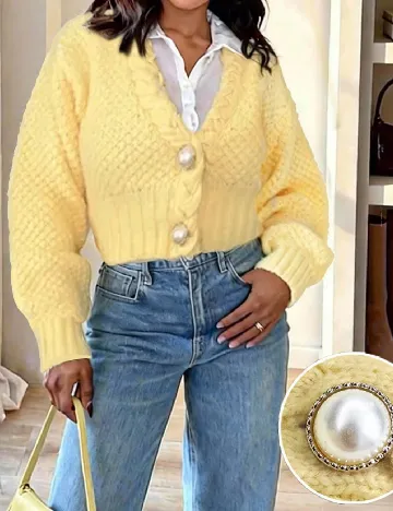 Cardigan SHEIN, galben