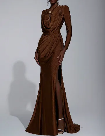 Rochie lunga SHEIN, maro