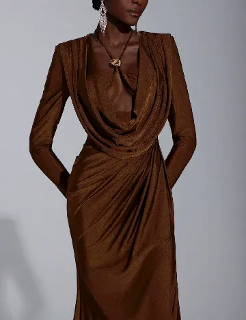 Rochie lunga SHEIN, maro