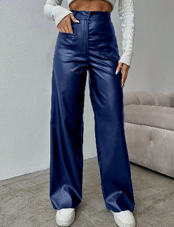 Pantaloni SHEIN, bleumarin