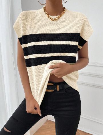 Vesta SHEIN, crem/negru