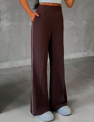 Pantaloni SHEIN, maro