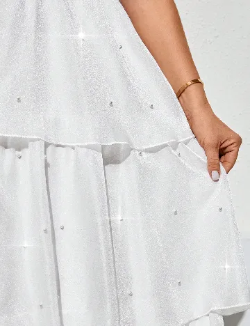 Rochie lunga SHEIN CURVE, alb