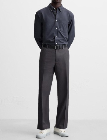 Pantaloni Zara, gri inchis