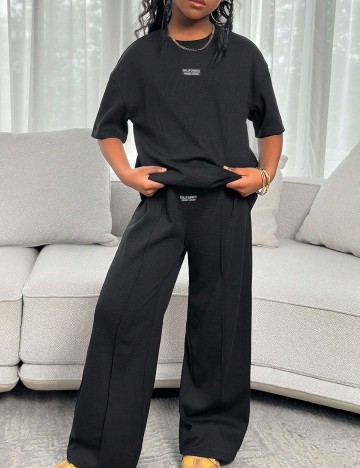 Compleu Shein Kids, negru