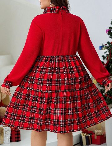 Rochie scurta SHEIN CURVE, rosu