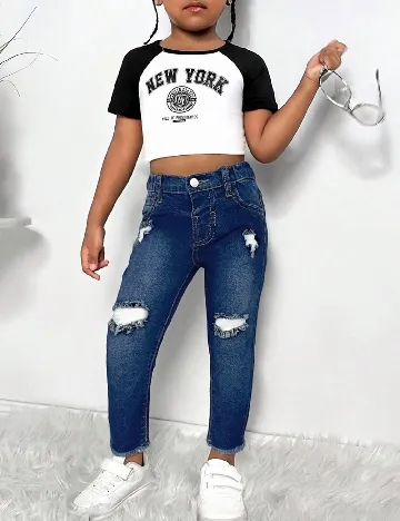 Blugi Shein Kids, bleumarin