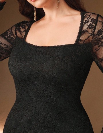 Rochie medie Anewsta Curve, negru