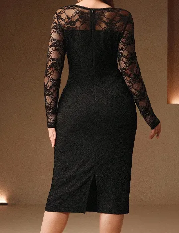 Rochie medie Anewsta Curve, negru