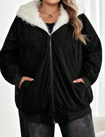 Hanorac SHEIN CURVE, negru