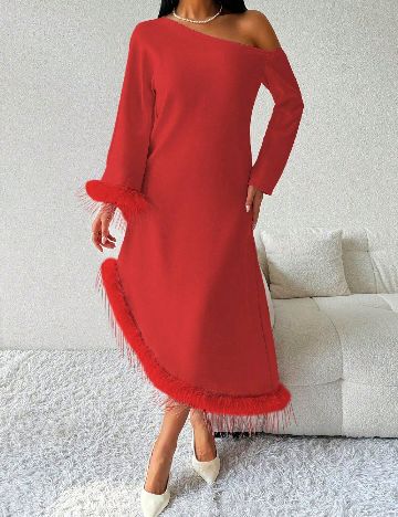 Rochie medie SHEIN, rosu