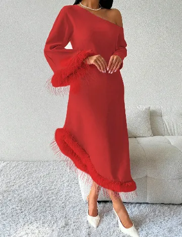 Rochie medie SHEIN, rosu