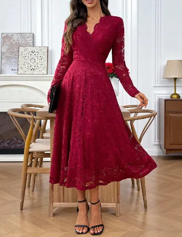 Rochie medie Emery Rose, rosu