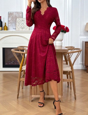 Rochie medie Emery Rose, rosu