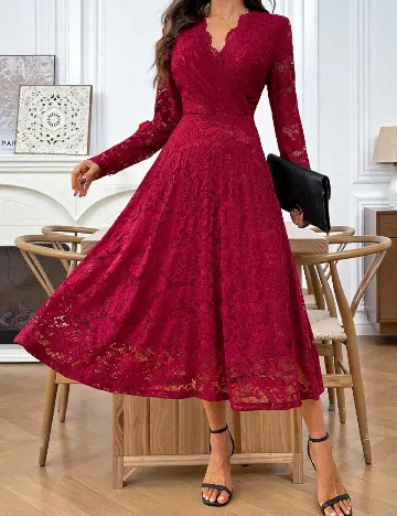 Rochie medie Emery Rose, rosu