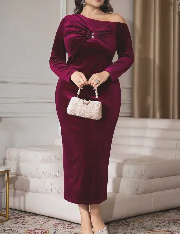 Rochie medie SHEIN CURVE, magenta