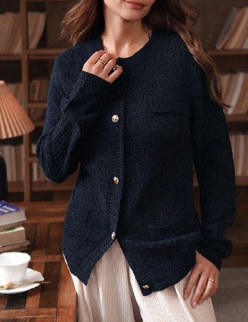 Cardigan SHEIN, bleumarin