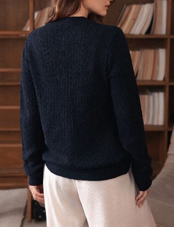 Cardigan SHEIN, bleumarin