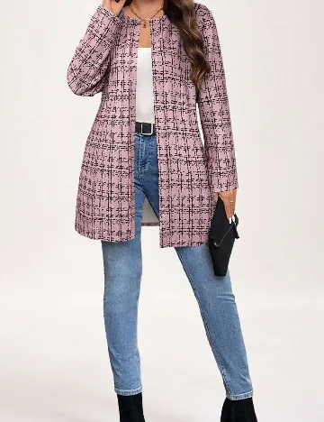 Cardigan SHEIN CURVE, roz