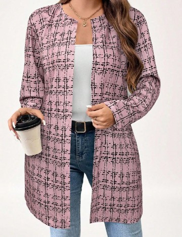 Cardigan SHEIN CURVE, roz