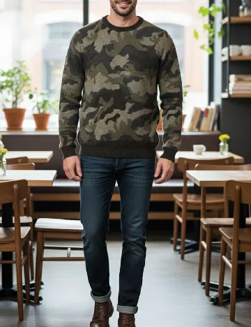 Pulover Pull&Bear, verde