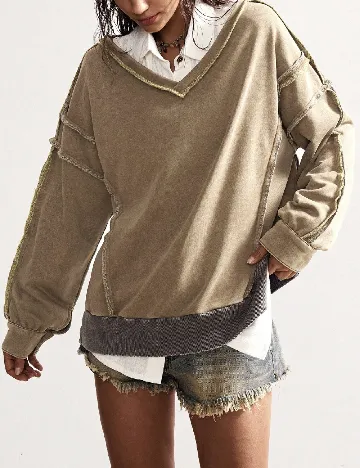 Bluza Oversize SHEIN, verde