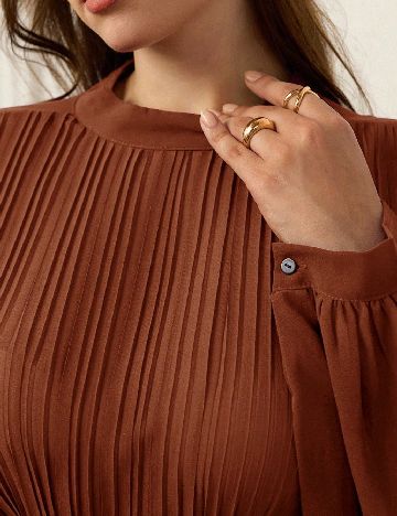 Rochie medie SHEIN CURVE, maro