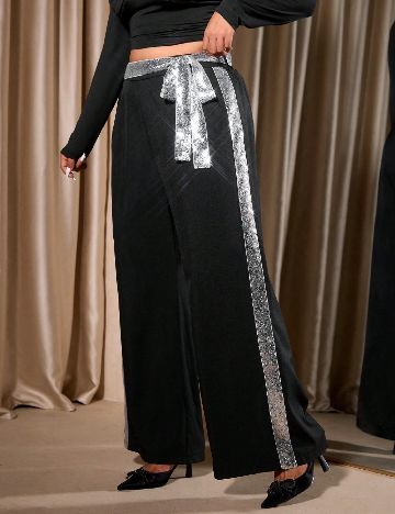 Pantaloni SHEIN CURVE, negru