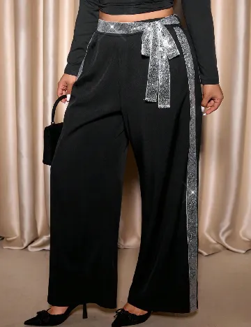 Pantaloni SHEIN CURVE, negru