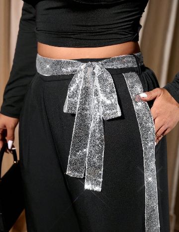 Pantaloni SHEIN CURVE, negru