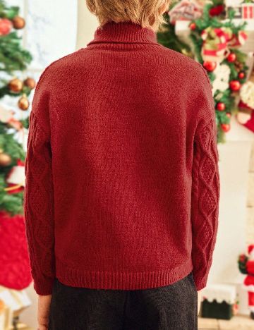 Pulover Shein Kids, rosu