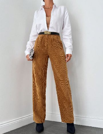 Pantaloni SHEIN, maro