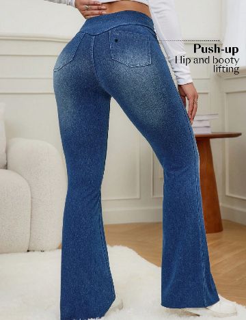 Pantaloni SHEIN, albastru