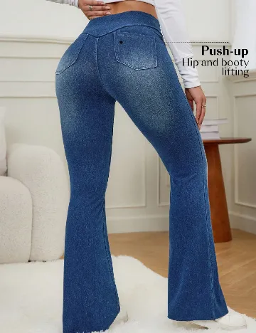 Pantaloni SHEIN, albastru