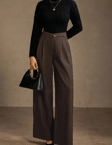 Pantaloni MOTF, maro