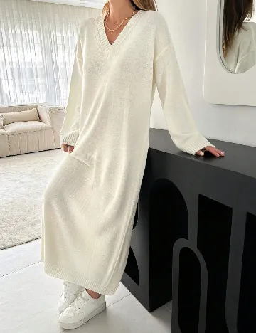 Rochie lunga SHEIN, ecru