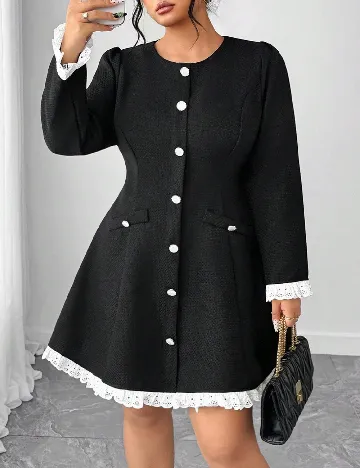 Rochie scurta SHEIN CURVE, negru