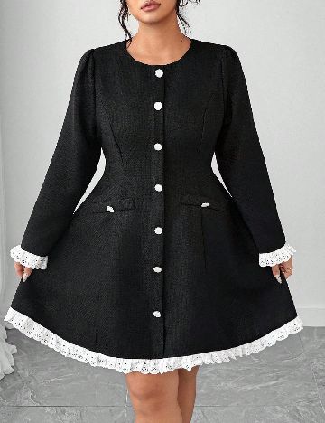 Rochie scurta SHEIN CURVE, negru