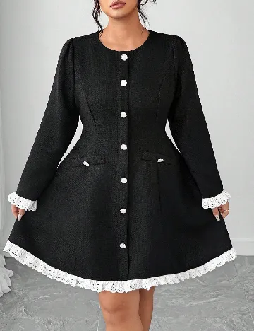 Rochie scurta SHEIN CURVE, negru