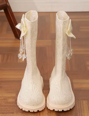 Cizme Shein Kids, crem