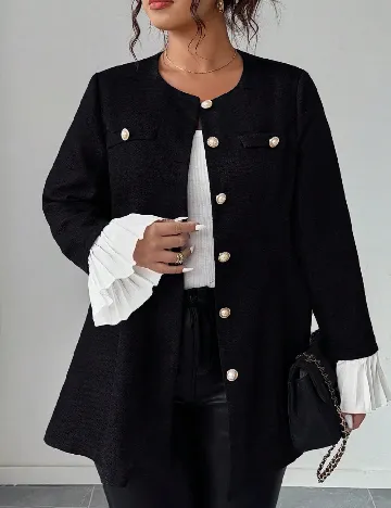 Sacou SHEIN CURVE, negru