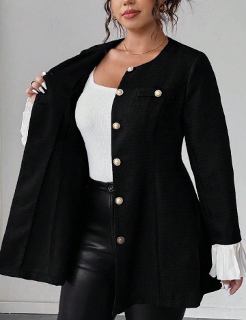 Sacou SHEIN CURVE, negru