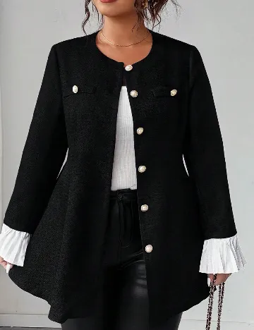 Sacou SHEIN CURVE, negru