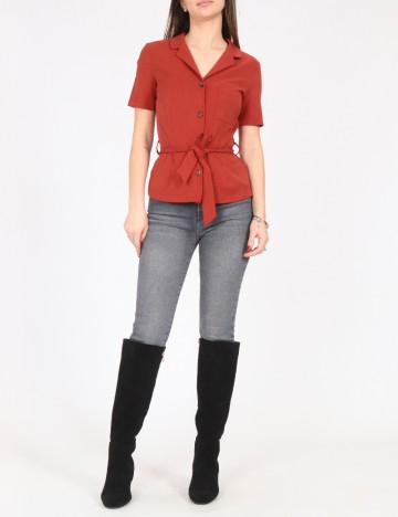 Camasa Bershka, caramiziu
