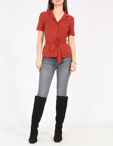 Camasa Bershka, caramiziu