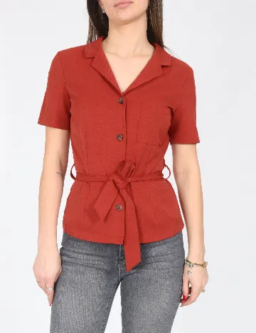 Camasa Bershka, caramiziu