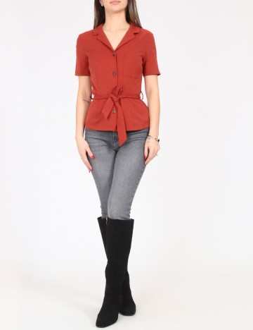 Camasa Bershka, caramiziu
