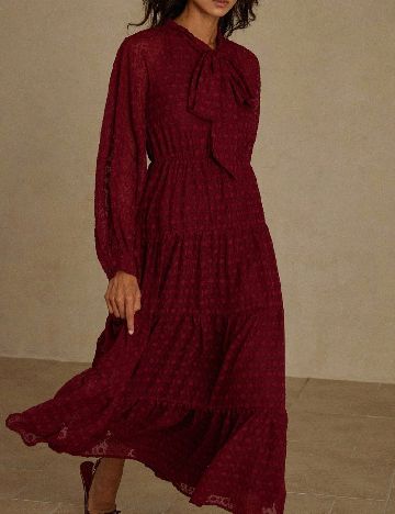 Rochie medie Aveloria, rosu