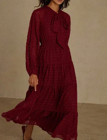 Rochie medie Aveloria, rosu